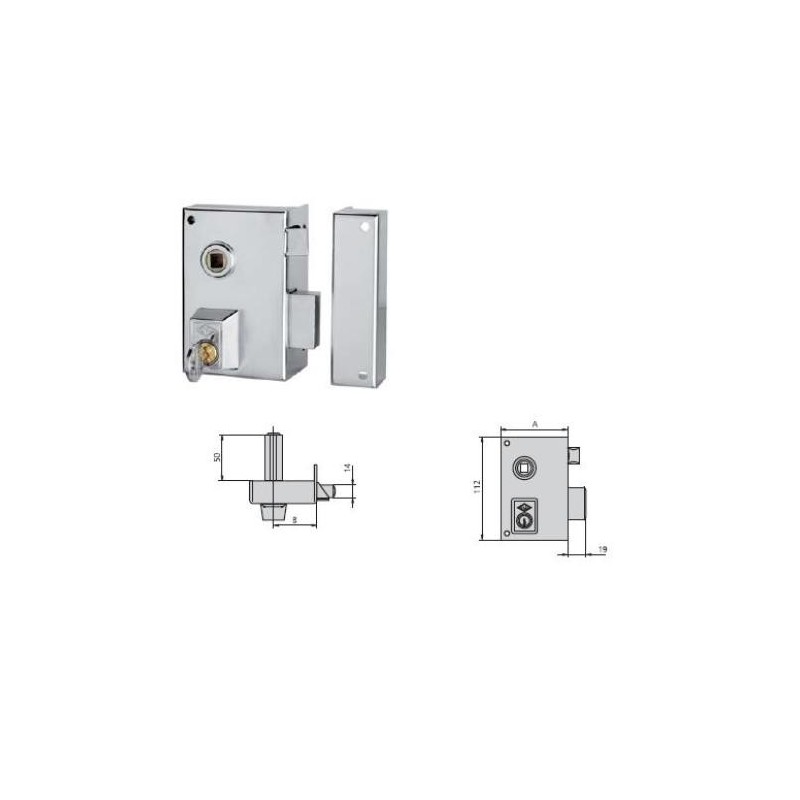 CERRADURA REVERSIBLE 56BR 70 HE DCHA.