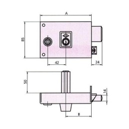 CERRADURA SOBREPONER 1125BR...