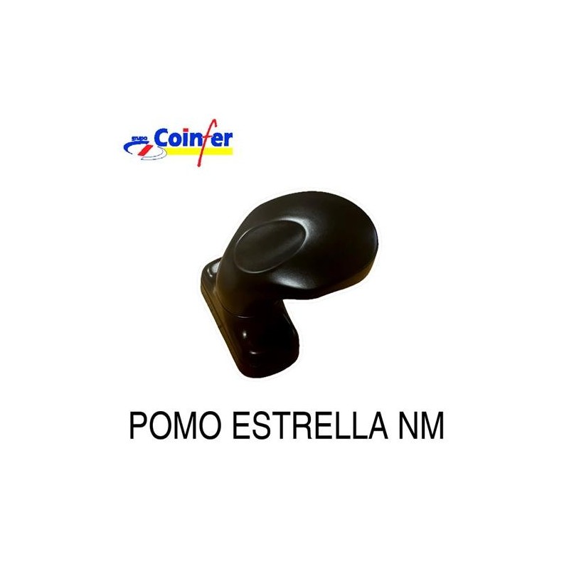 JUEGO POMO MANILLA ESTRELLA COLOR NEGRO 3296