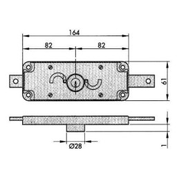 CERRADURA PUERTA METALICA 182