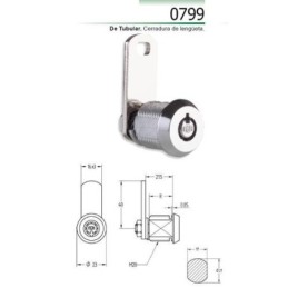 CERRADURA LLAVE TUBULAR...