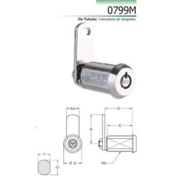 CERRADURA LLAVE TUBULAR...