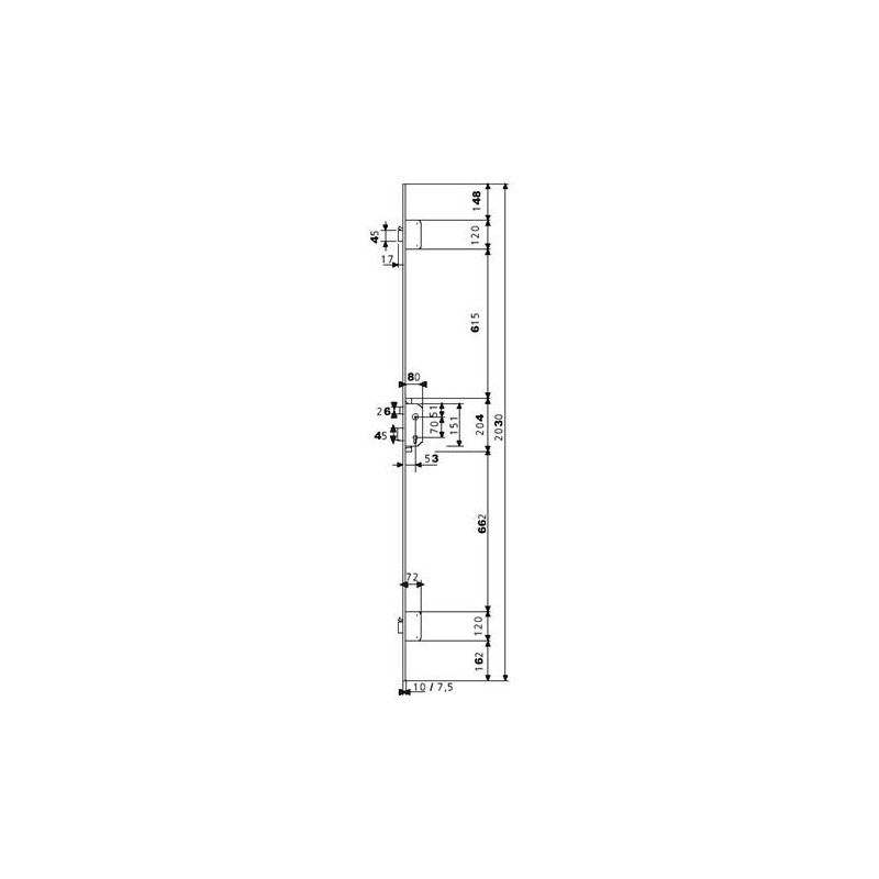 CERRADURA SEGURIDAD TLPN3/66/CE TESA