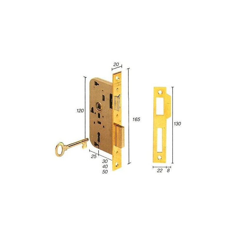 CERRADURA EMBUTIR 2002/30 HL TESA