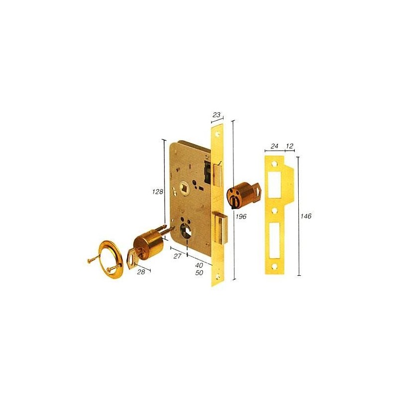 CERRADURA EMBUTIR 2010/40 HL TESA