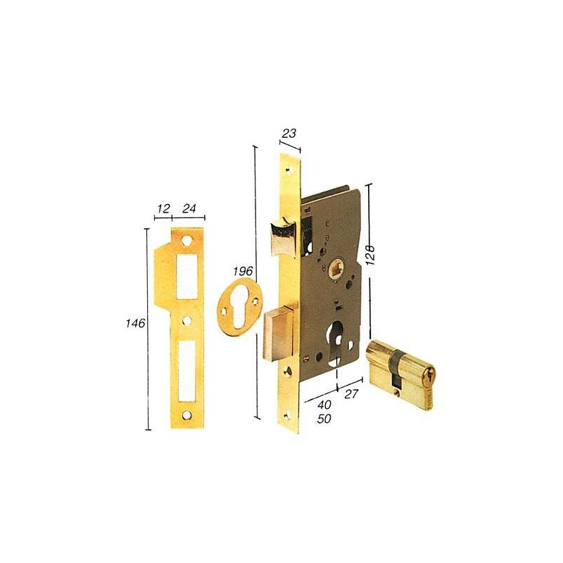 CERRADURA EMBUTIR 2010/4P/ HL TESA