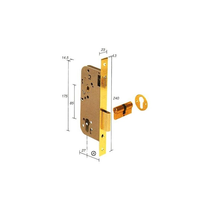 CERRADURA EMBUTIR 2030/40 HN