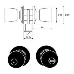 POMO SERIE 3500 UO/ LATON MATE