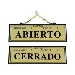 PLACA ABIERTO-CERRADO CON...