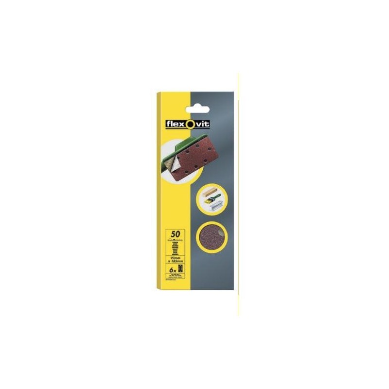 HOJA LIJA VELGRIP 93X230 8 AGUJEROS GRUESO 10 UDS