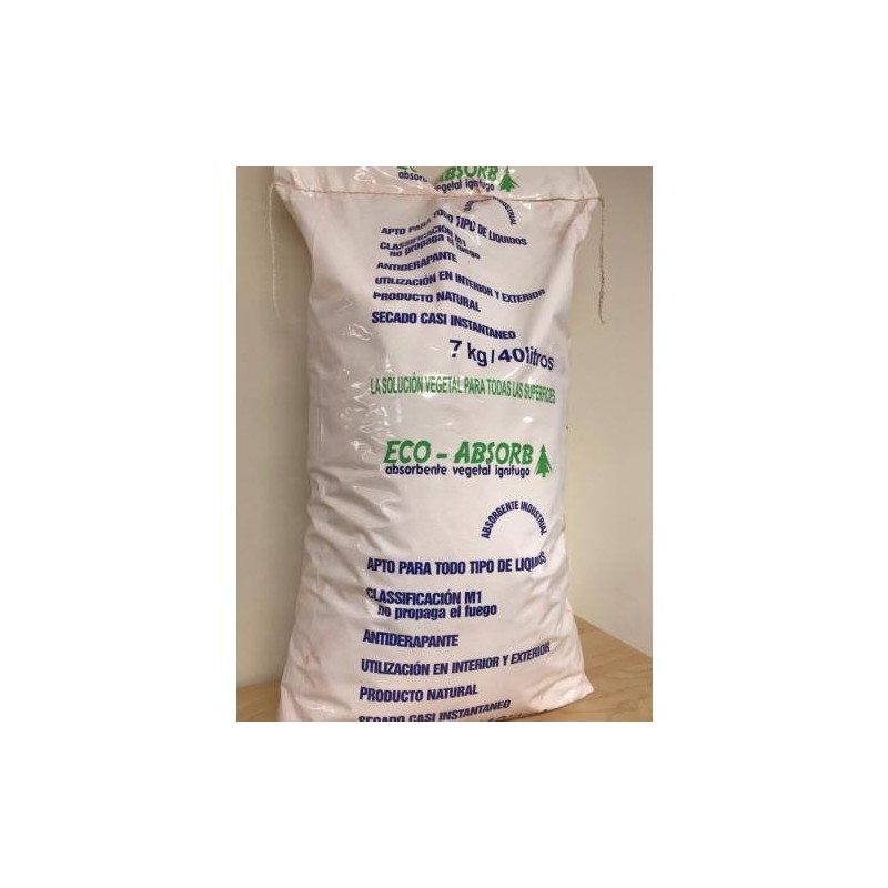 SACO ABSORBENTE VEGETAL IGNIFUGO ECO ABSORB 7KG