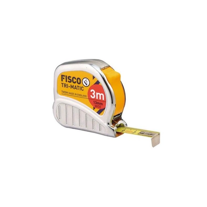 FLEXOMETRO TRI-MATIC 3 M. X 13 MM. CON FRENO TM3M