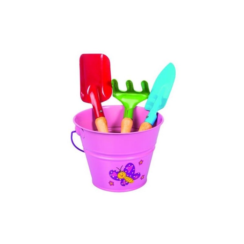 SET HERRAMIENTAS KIDS GARDEN ROSA 2329