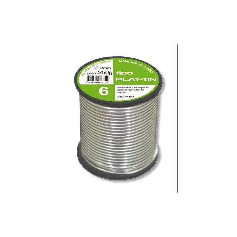 HILO SOLDAR TIPO PLATA 6 Ø2MM.250GR. 07200-2N131