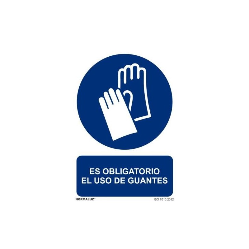 SEÑAL USO OBLIGATORIO GUANTES