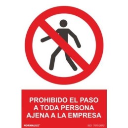 SEÑAL PROHIBIDO EL PASO...