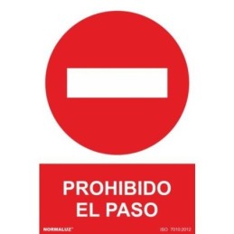 SEÑAL PROHIBIDO EL PASO