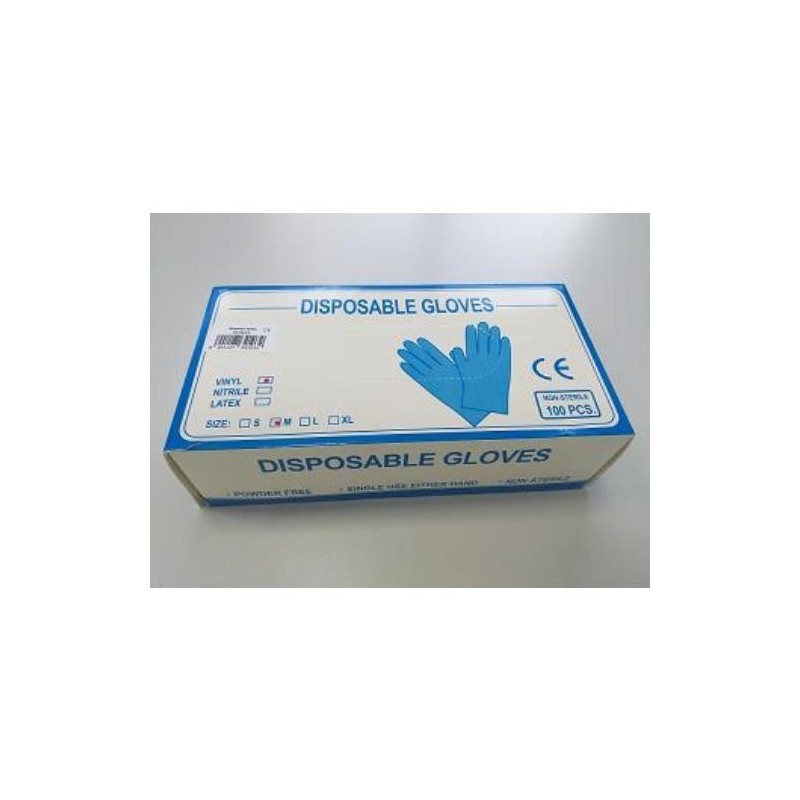 GUANTE VINILO DESECHABLE TALLA S (CAJA-100) PC4659