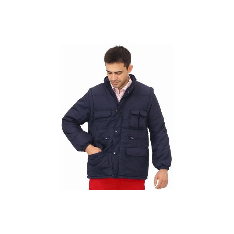 CHAQUETA ACOLCHADA M/DESMONTABLE 1026-AZ. MARINO M