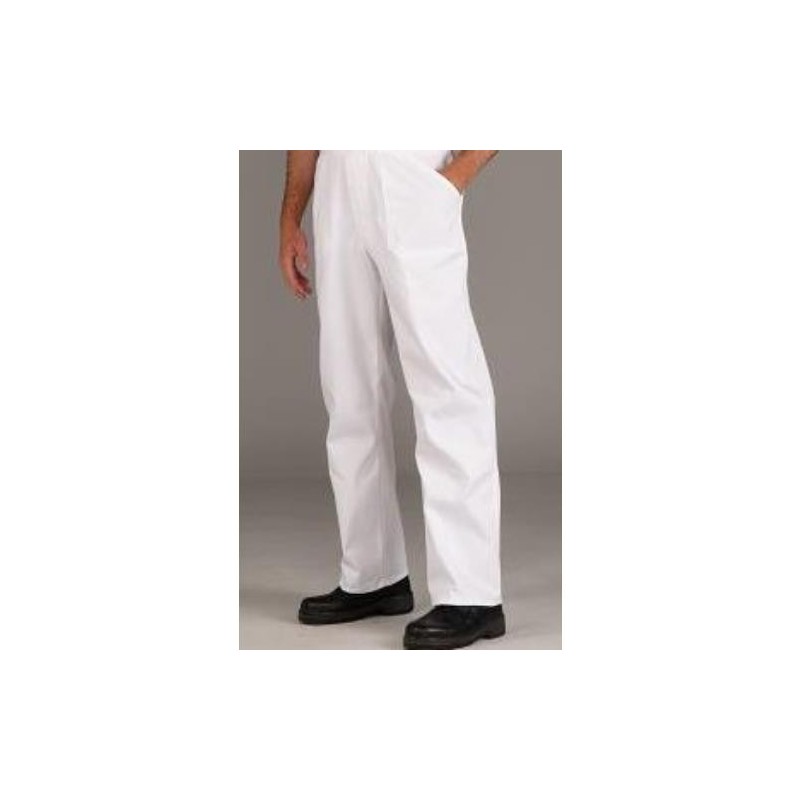 PANTALON CON GOMA MULTIBOLSILLOS TERGAL BLANCO 44