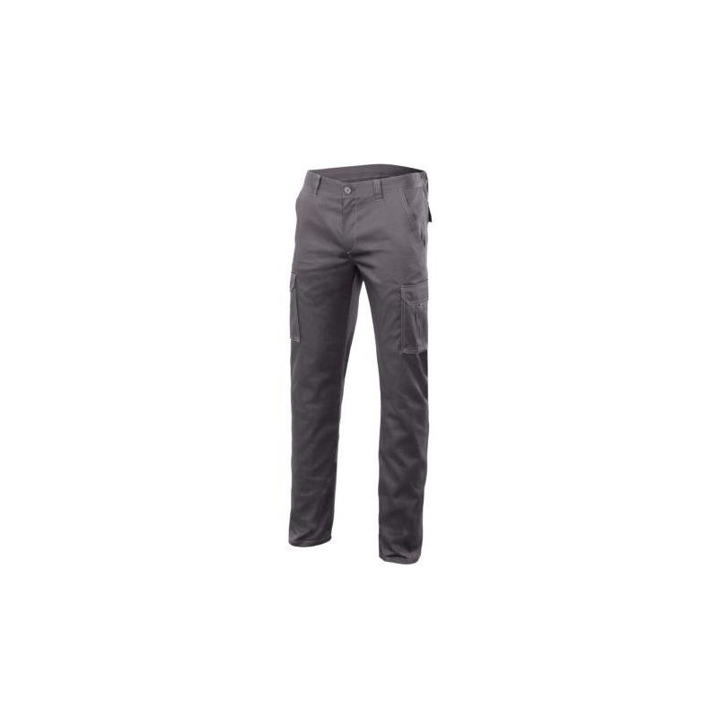 PANTALON ALGODON/FIBRA/POLIESTER STRETCH GRIS T38