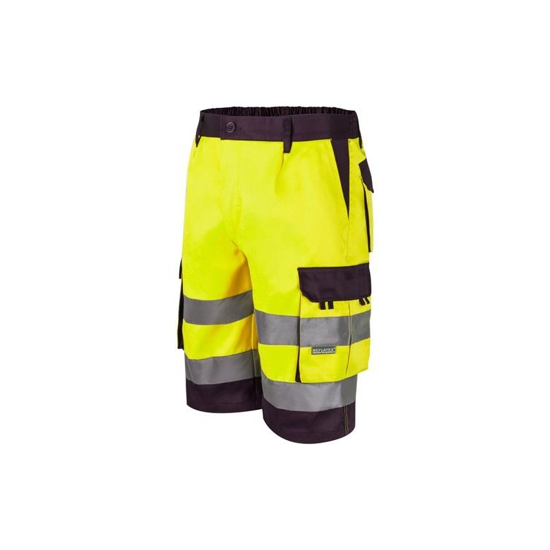 BERMUDA ALTA VISIBILIDAD AMA.FLUOR/MARINO T- XL