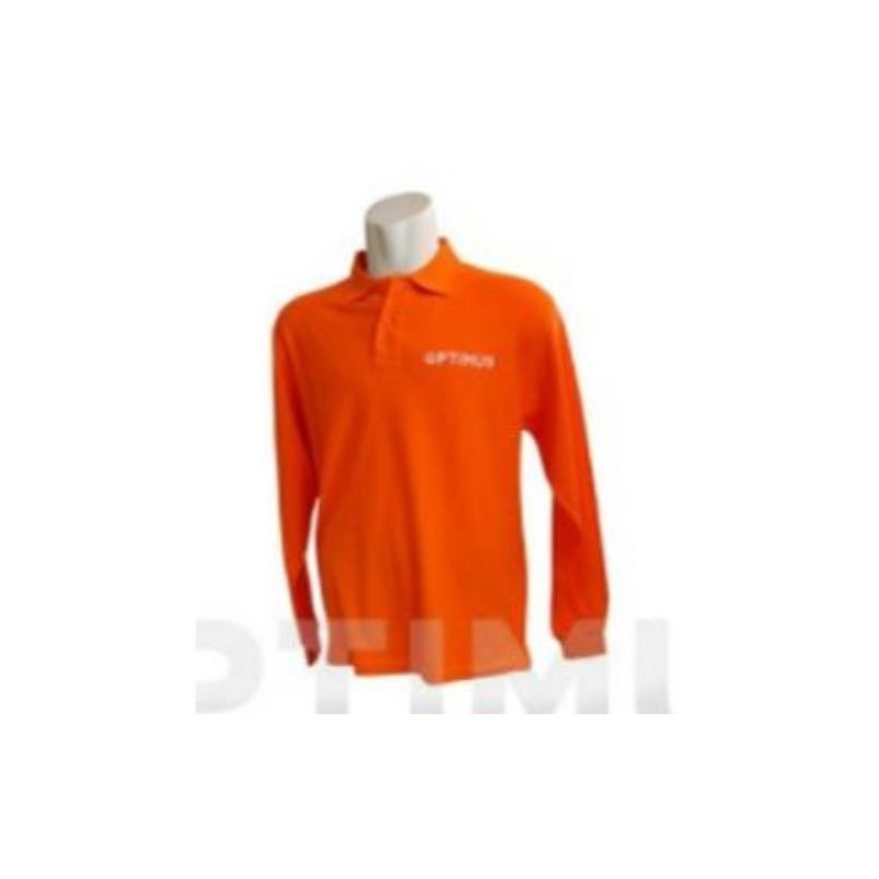 POLO MANGA LARGA OPTIMUS NARANJA XL