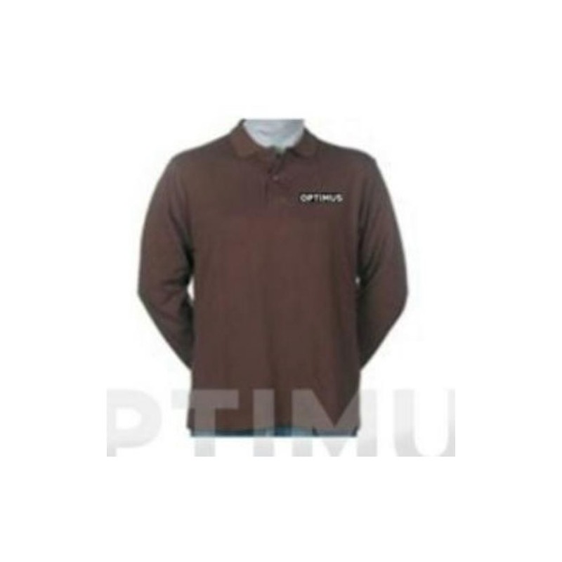 POLO MANGA LARGA OPTIMUS MARRON XXL