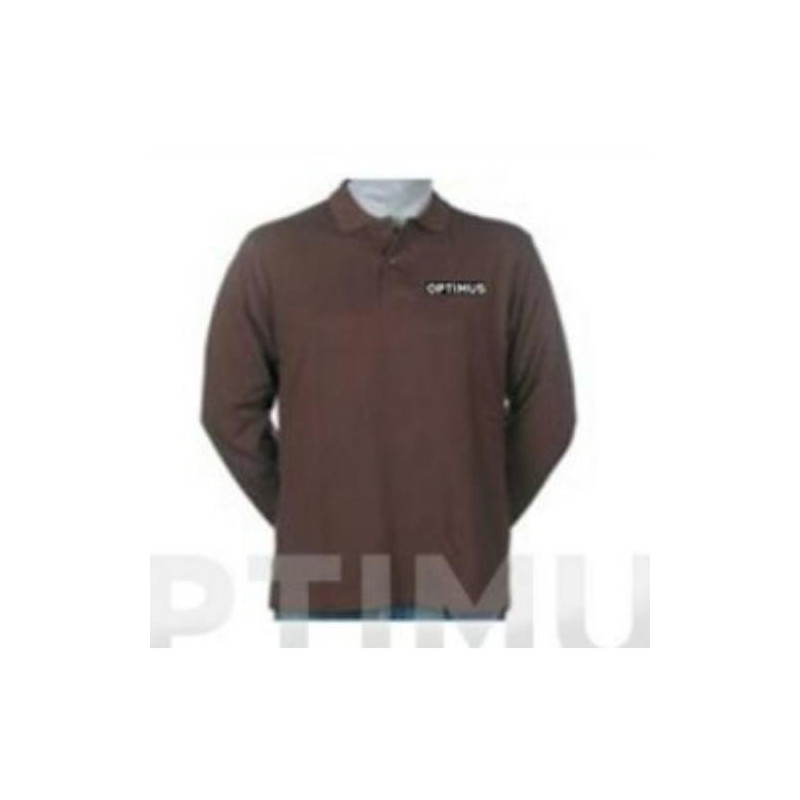 POLO MANGA LARGA OPTIMUS MARRON L