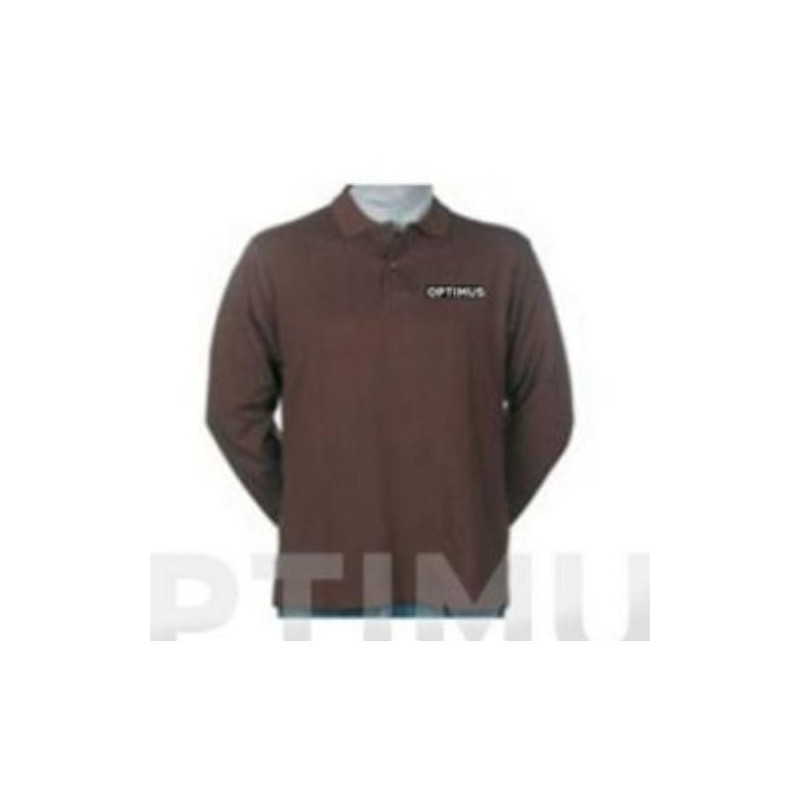 POLO MANGA LARGA OPTIMUS MARRON S