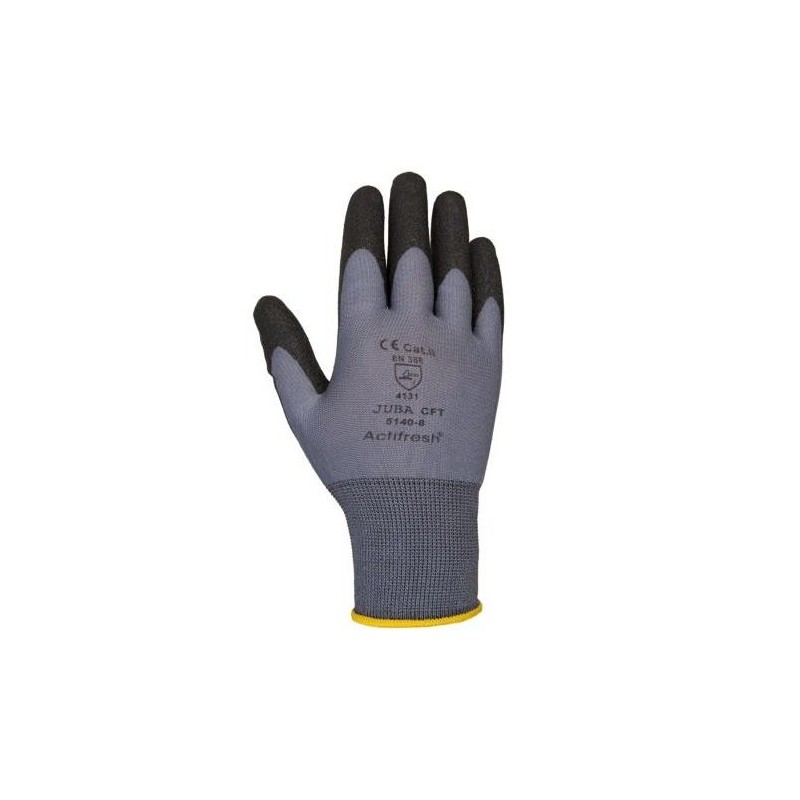 GUANTE NYLON/PVC NEGRO CFT H5140-M PAR