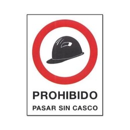 CARTEL PVC 40X30 PROHIBIDO...