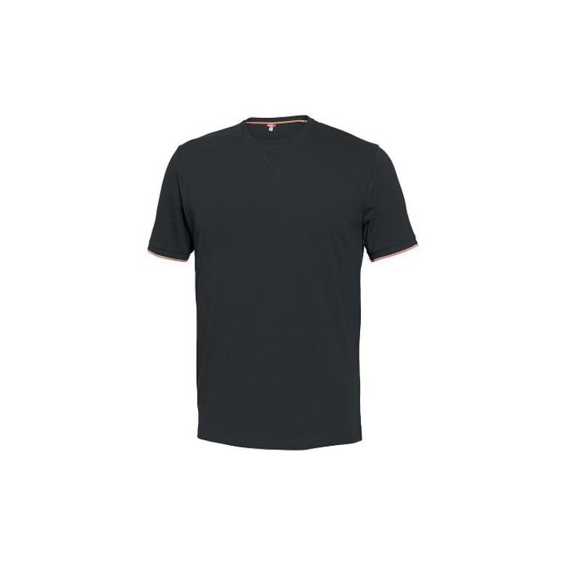 CAMISETA RAPALLO 100% COTONE NEGRO 8182 T-S