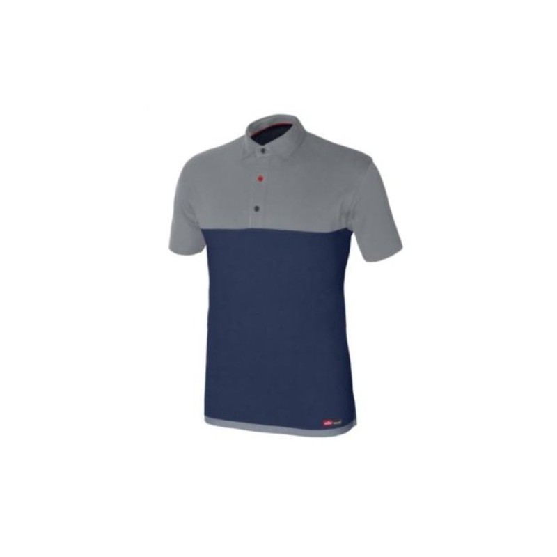 POLO STRETCH AZUL/GRIS M/CORTA 8774 T-L