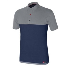 POLO STRETCH AZUL/GRIS...