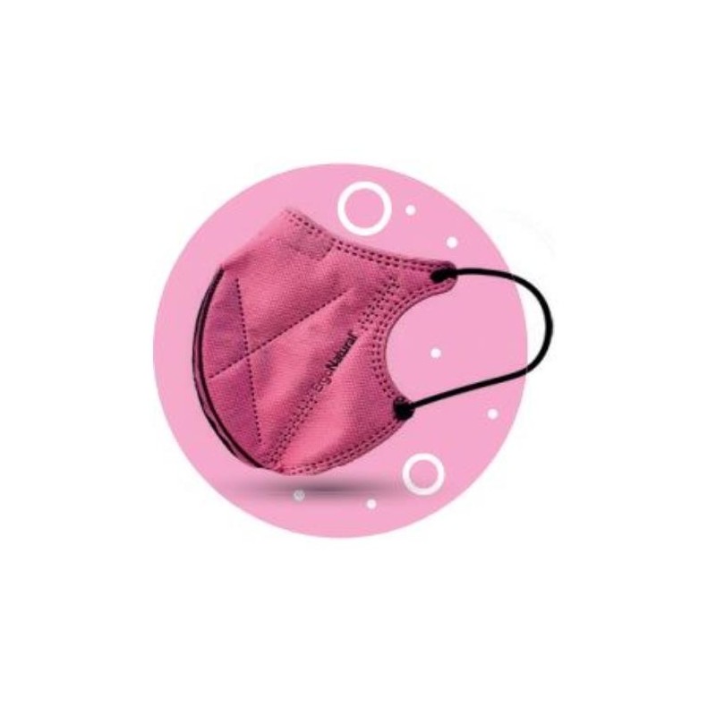 MASCARILLA REUTILIZABLE ERGONATURAL ROSA (BL-2UN)