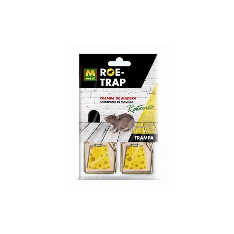 TRAMPA DE MADERA RATONES ROE-TRAP (2UDS) 231570