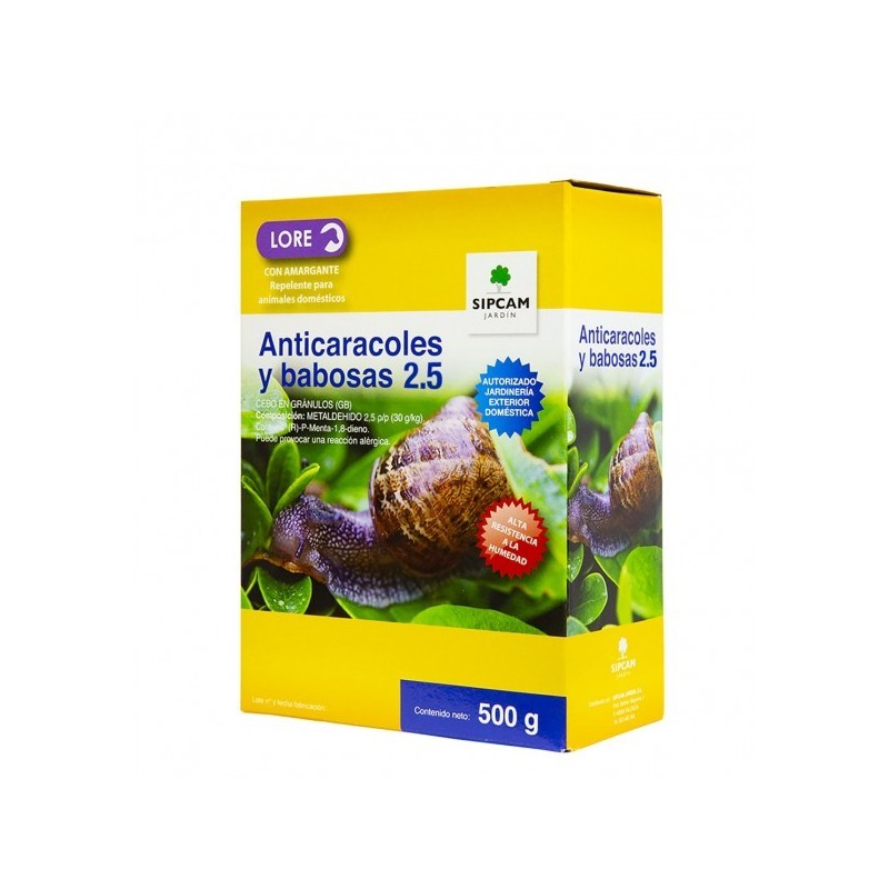 CEBO GRANULADO ANTICARACOLES Y BABOSAS 500GR.