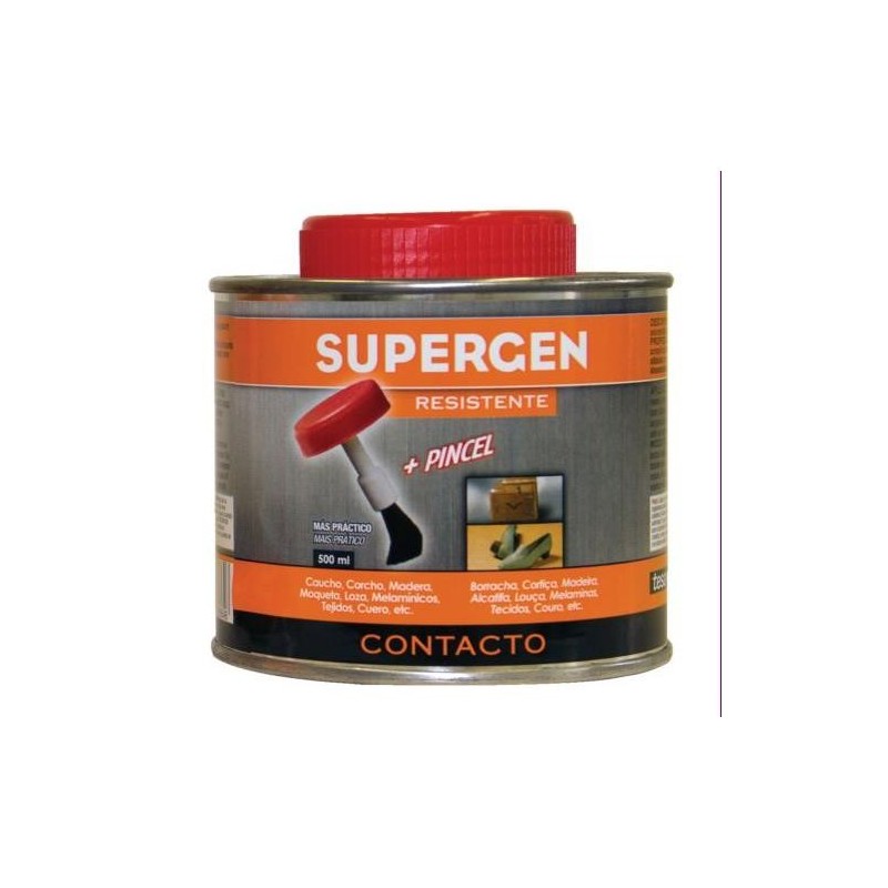 PEGAMENTO CONTACTO SUPERGEN BOTE 500ML.CON PINCEL