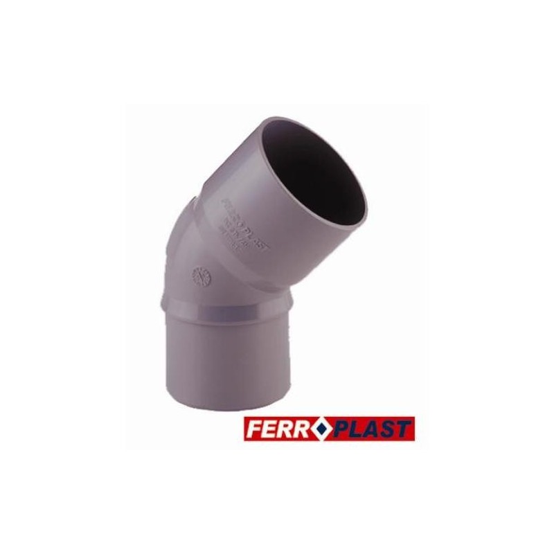 CODO PVC GRIS MCH.-HM. 45º 110 MM. 205299