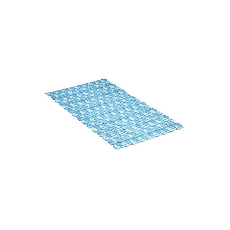 ALFOMBRA BAÑO PVC 70X36 AZUL 5510200