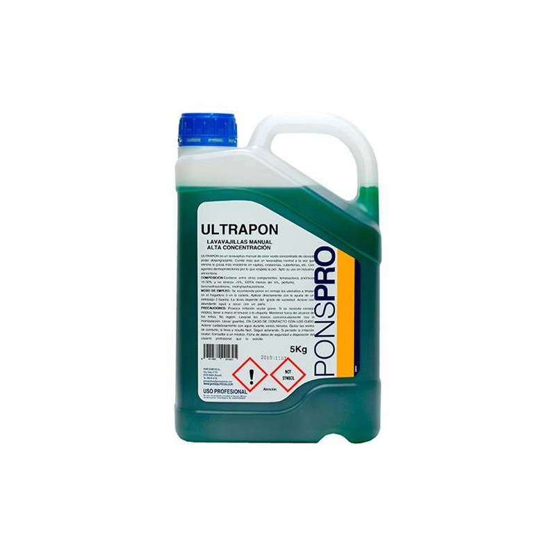 DETERGENTE ULTRAPON VAJILLA MANO 5KG.