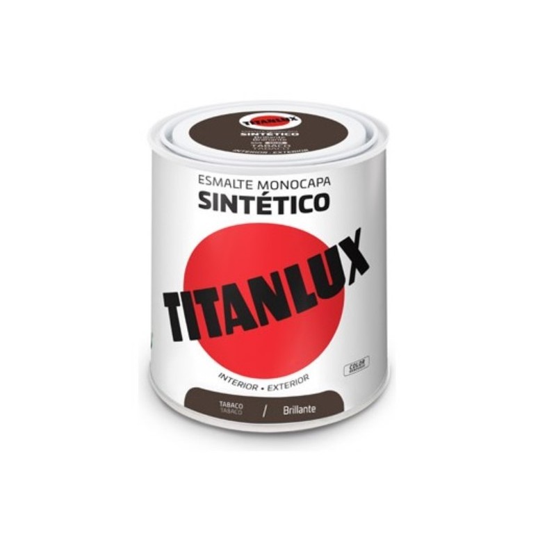 ESMALTE TITANLUX SINTETICO BRILLO 544 250ML TABACO