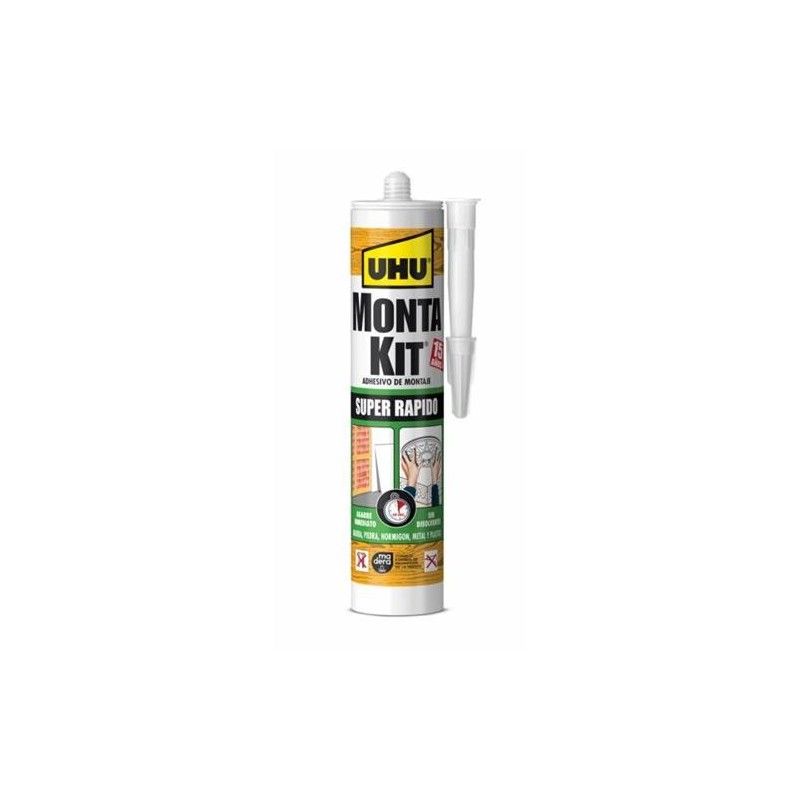 UHU MONTA KIT SUPER RAPIDO CARTUCHO 370 GR.