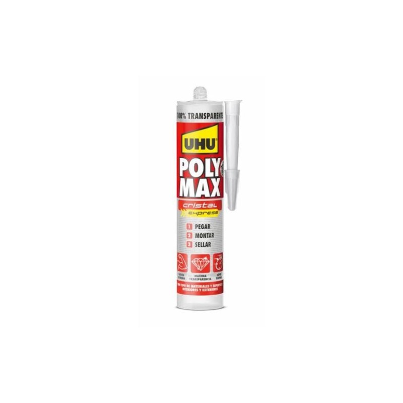 ADHESIVO POLY MAX CRISTAL EXPRESS CARTUCHO 300 GR.