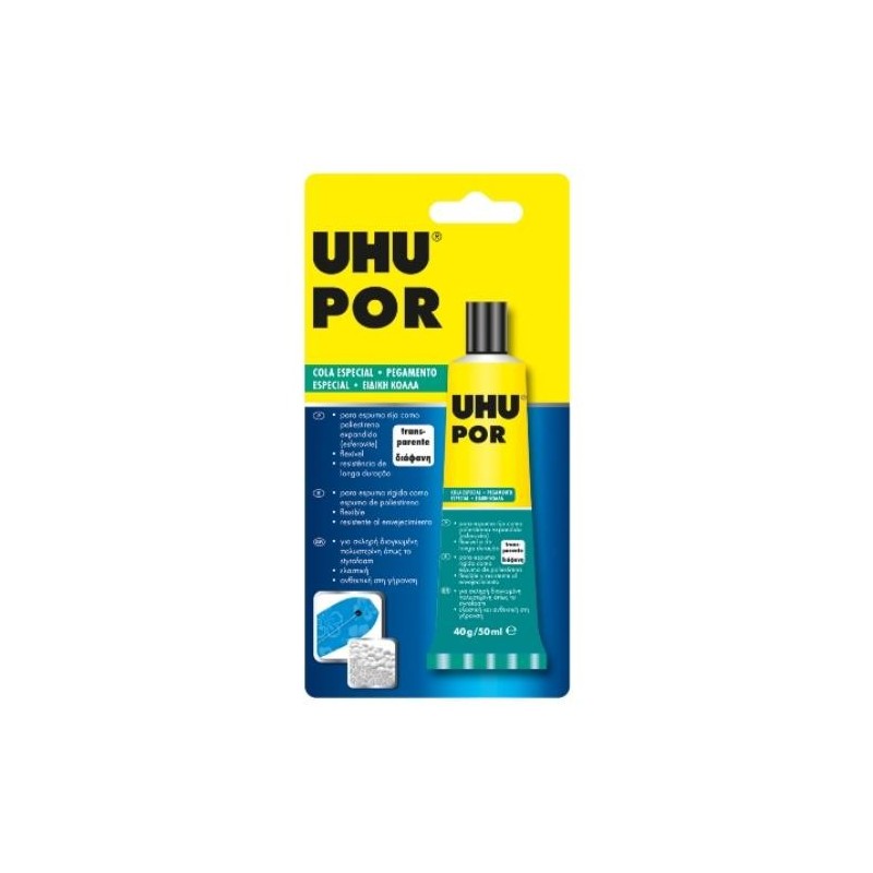 ADHESIVO UHU POLIESTIRENO TUBO 40 GR. 63214