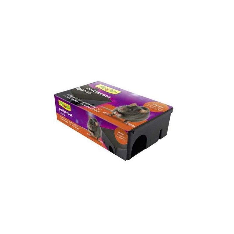 CAJA PORTACEBOS RATAS 7.5X24.5X14.5CM. 20545