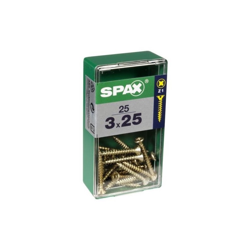 TORNILLO SPAX C/PL POZI BRICO. 3.0X20 C/25 UDS