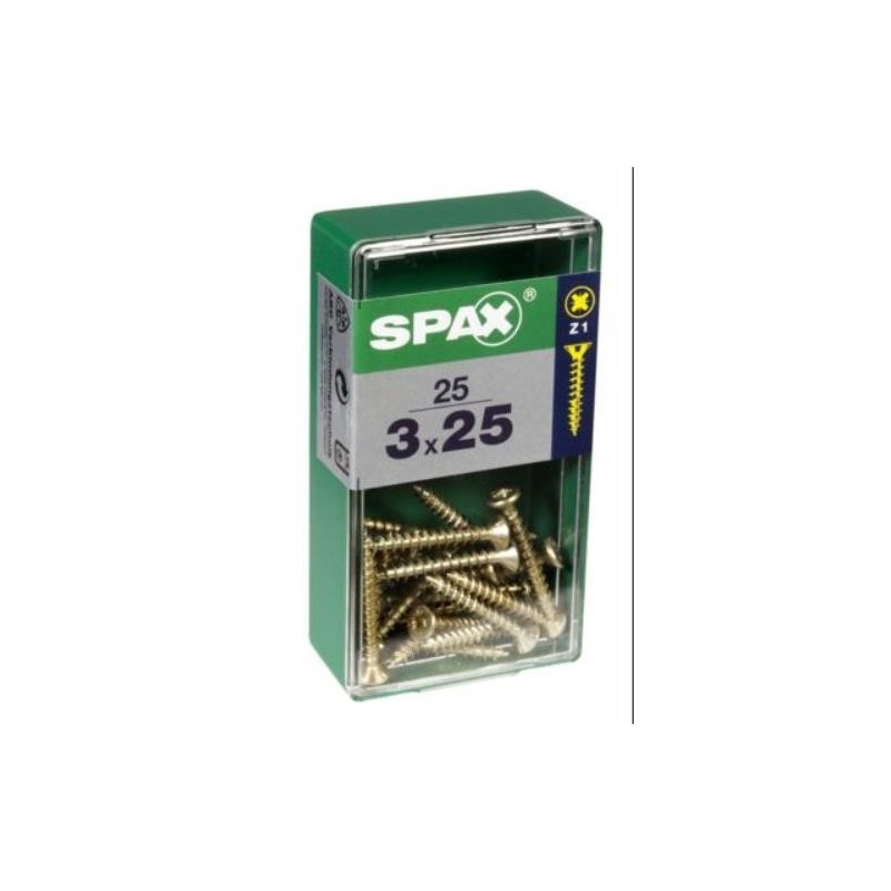 TORNILLO SPAX C/PL POZI BRICO. 3.0X25 C/25 UDS