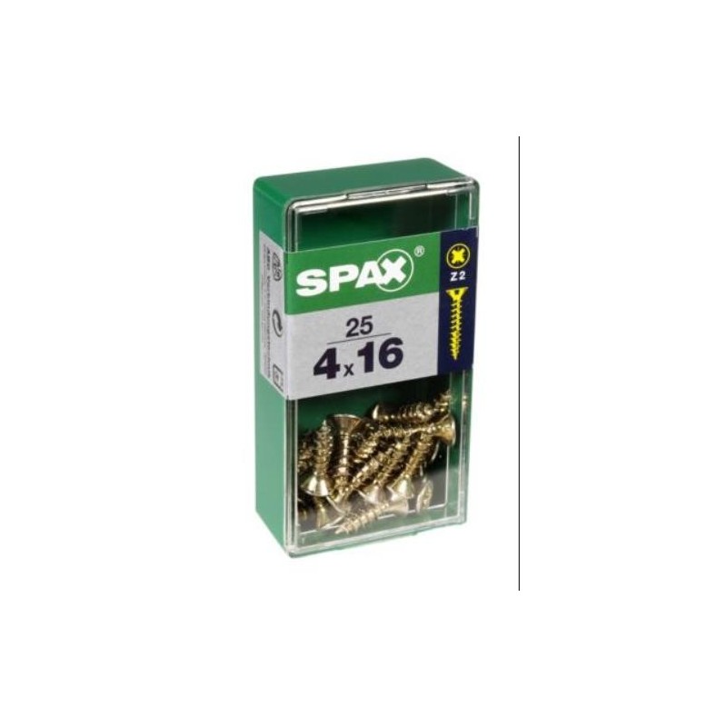 TORNILLO SPAX C/PL POZI BRICO. 4.0X16 C/25 UDS